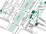 Plan d'acc�s au site des quais
