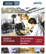 D.U. Droit et gestion des activit�s sportives