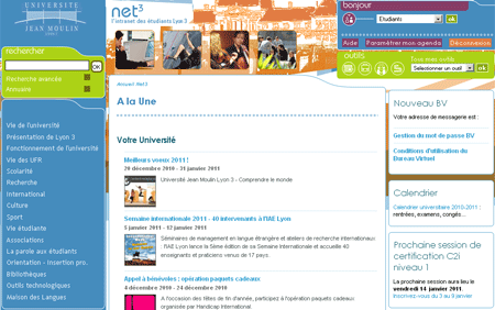 net3, l'intranet �tudiant