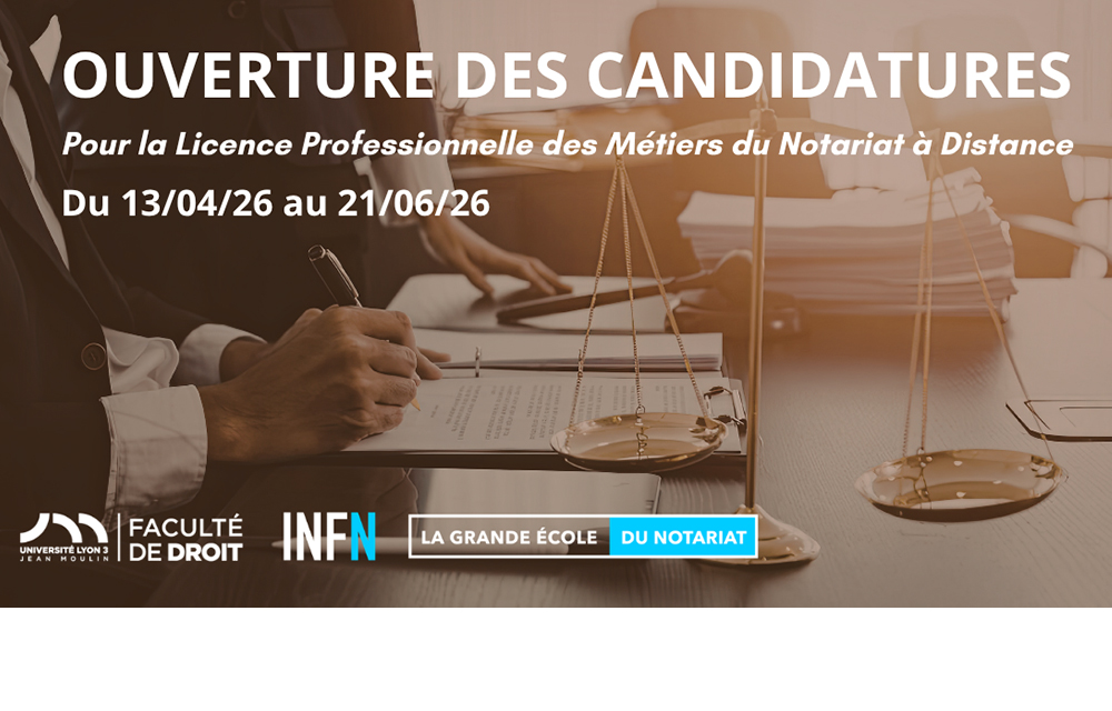 Licence Professionnelle des Métiers du Notariat à distance