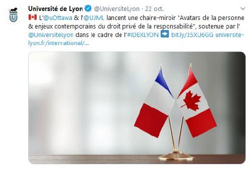 Tweet Université de Lyon