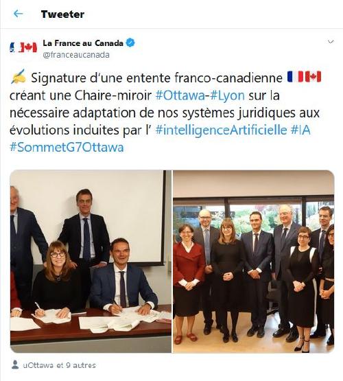 Twit La France au Canada
