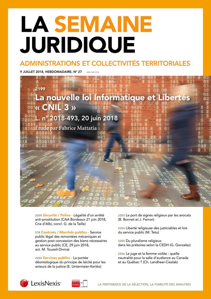 Couverture semaine juridique