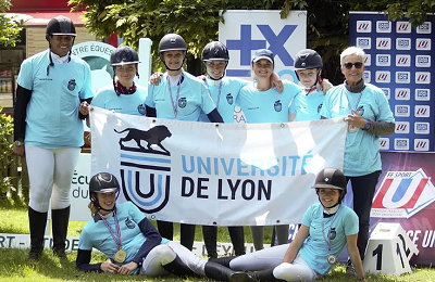 CFU 2019 équitation dressage - équipe UDL
