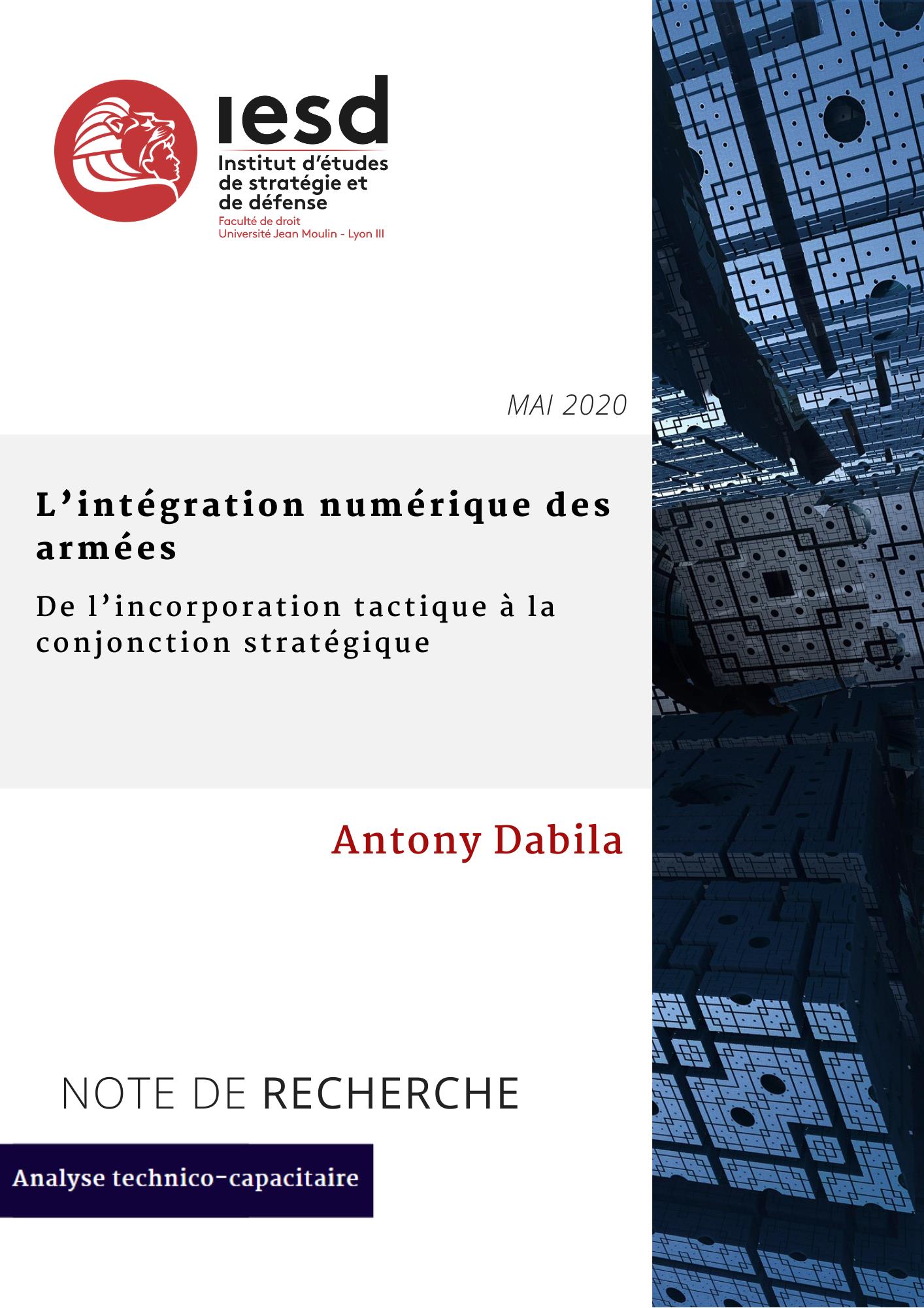 Couv-L'Intégration Numérique des Armées