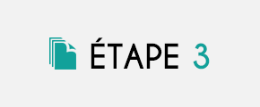 Étape 3