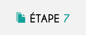 Étape 7