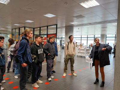 Etudiants grecs du lycée franco-hellénique Eugène Delacroix Athènes, en visite à l'Université Jean Moulin Lyon 3