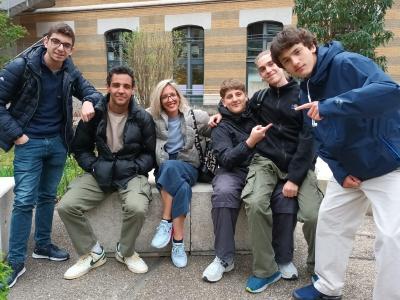 Etudiants grecs du lycée franco-hellénique Eugène Delacroix Athènes, en visite à l'Université Jean Moulin Lyon 3