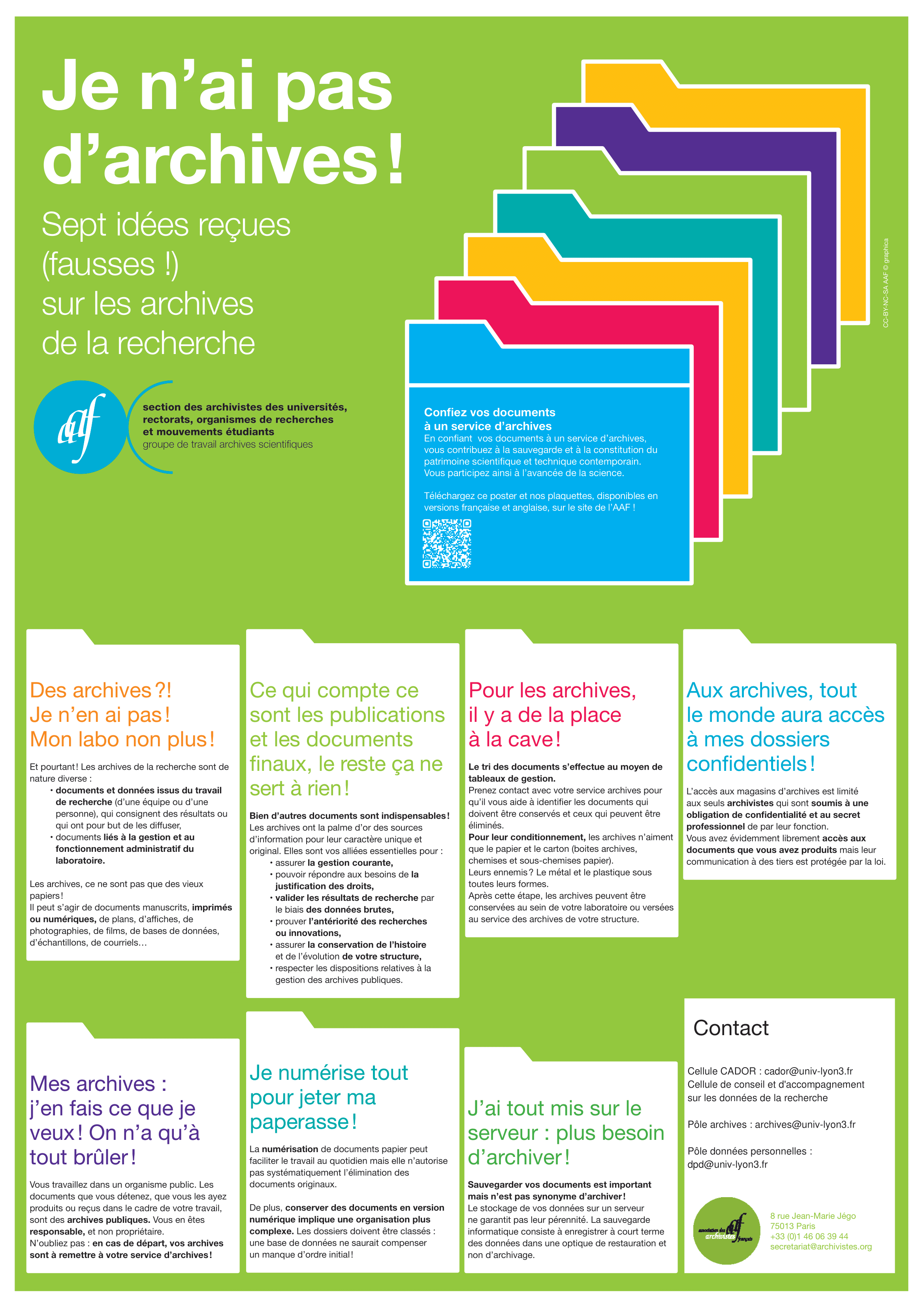 Je n'ai pas d'archives ! Sept idées reçues (fausses !) sur les archives de la recherche