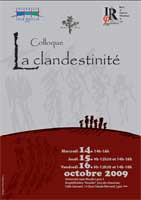 Colloque La clandestinité