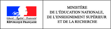 Liberté, Egalité, Fraternité - République Française - Logo Ministère de l'Education nationale, de l'Enseignement supérieur et de la Recherche
