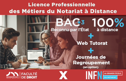 Licence Professionnelle des Métiers du Notariat à distance