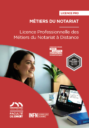 Licence professionnelle des Métiers du Notariat à distance