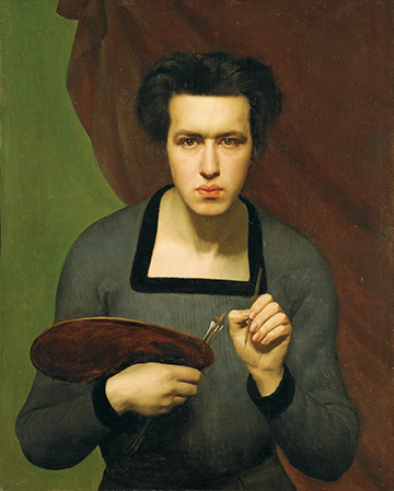 Louis Janmot, Autoportrait, 1832, huile sur toile, 81 par 65.5 cm, Musée des Beaux-Arts de Lyon