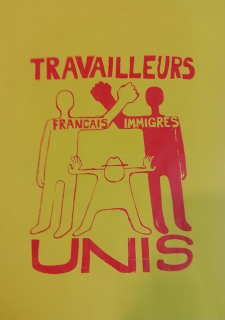 Affiche sérigraphie Droits des Travailleurs