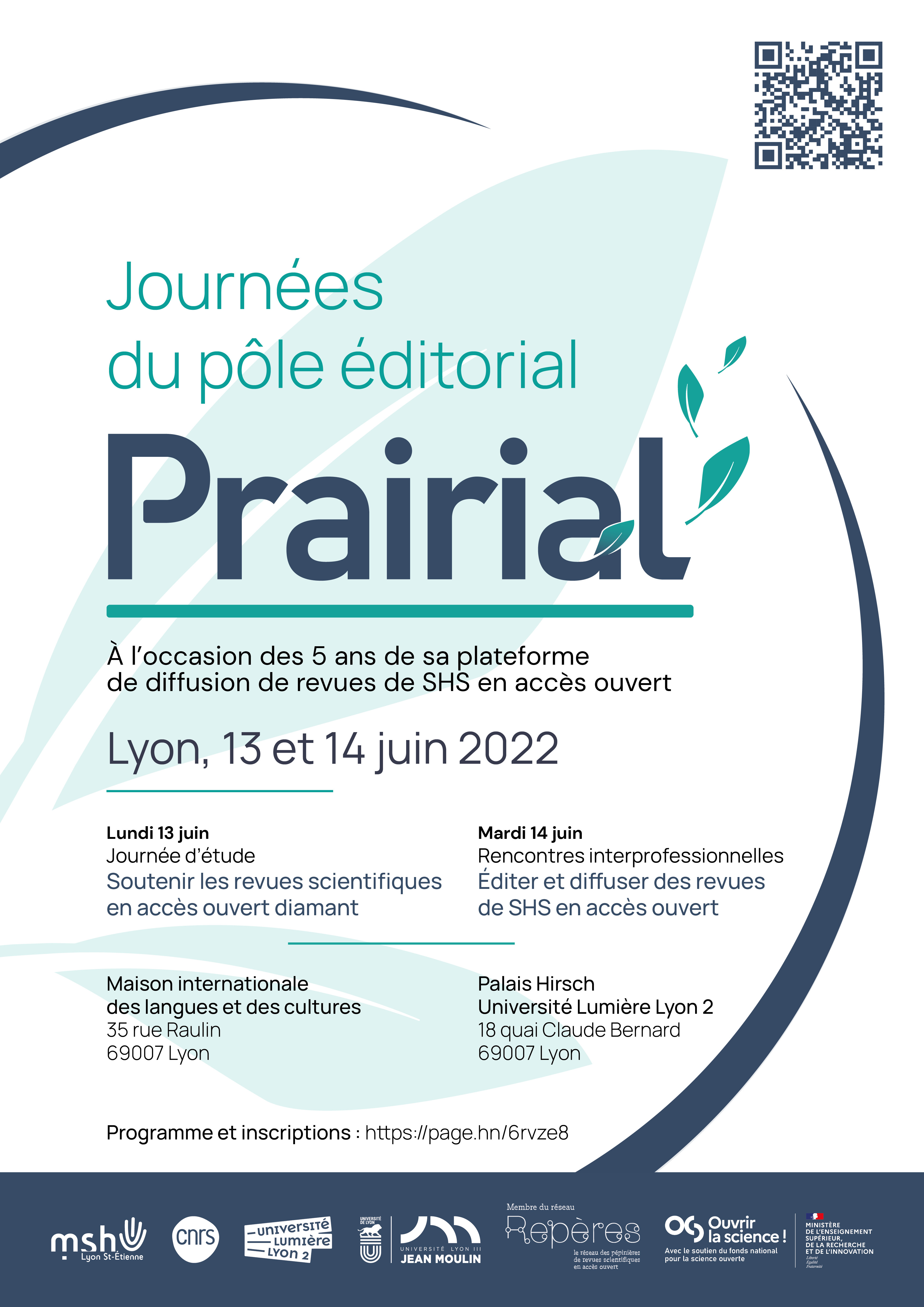 Journée du pôle éditorial prairial 13-14 juin 2022