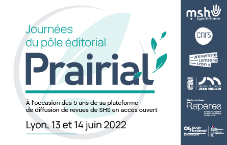 Journée du pôle éditorial prairial 13-14 juin 2022
